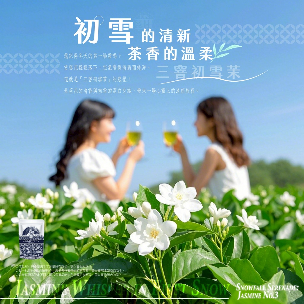 茶食間 三窨初雪茉立體茶包10入