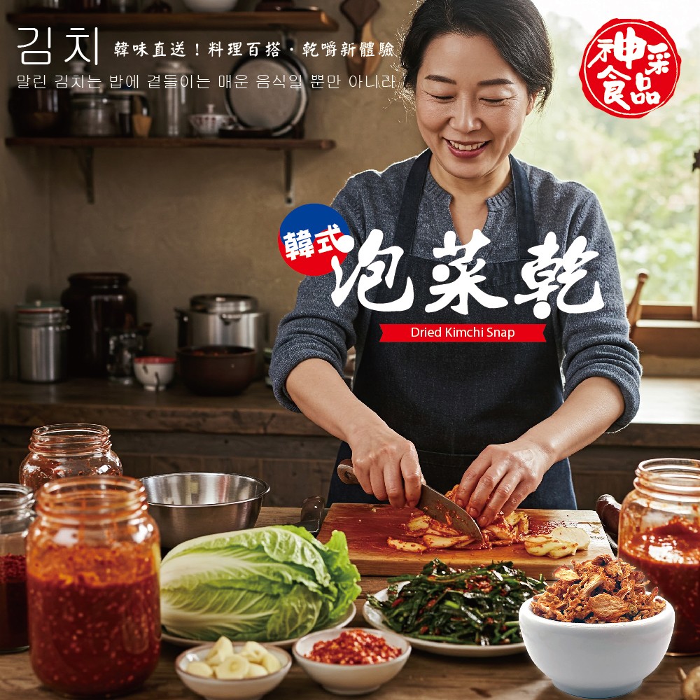 神采食品 韓式泡菜乾 Dried Kimchi Snap