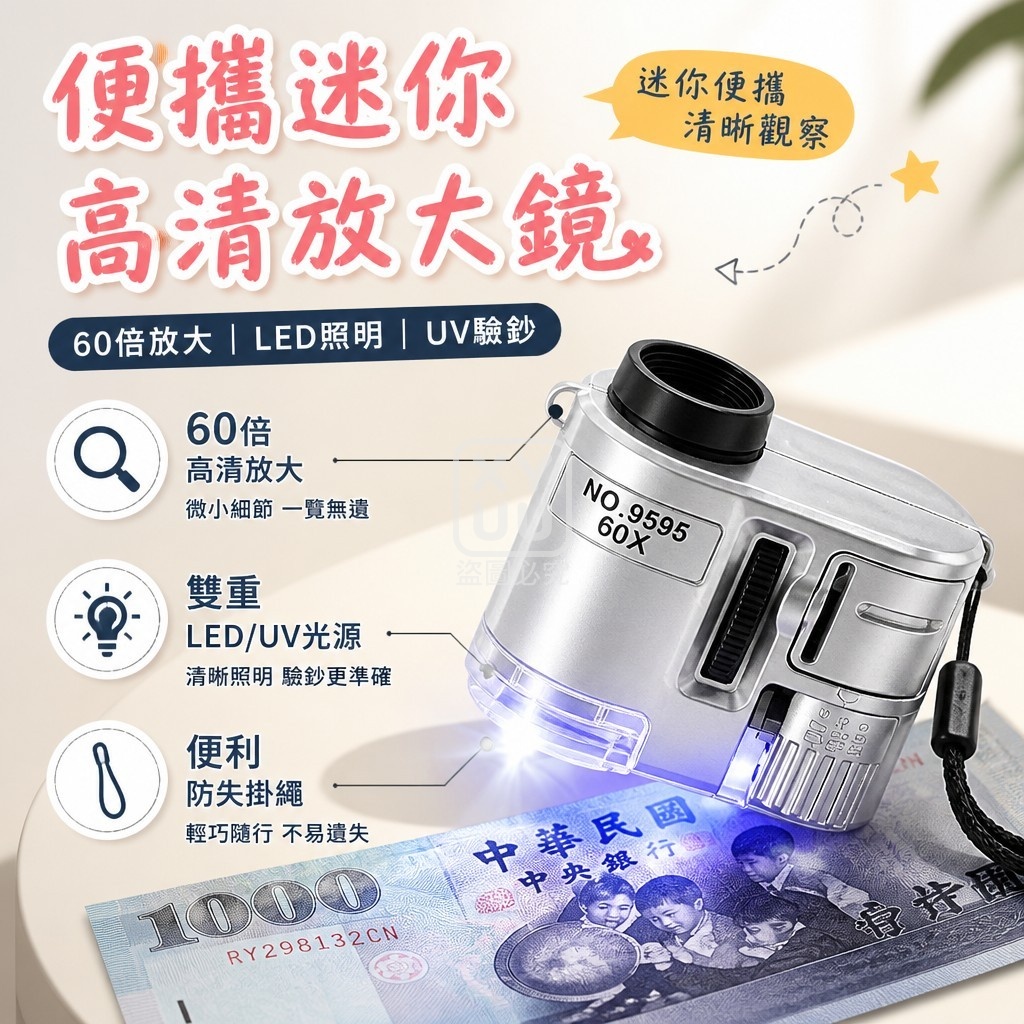 (2個)便攜迷你高清放大鏡